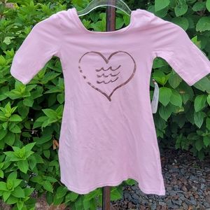 Sol Angeles 2T 3/4 sleeve pink skater dress